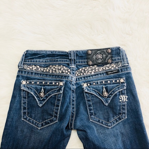 Miss me bootcut jeans with skulls designs - Picture 3 of 4